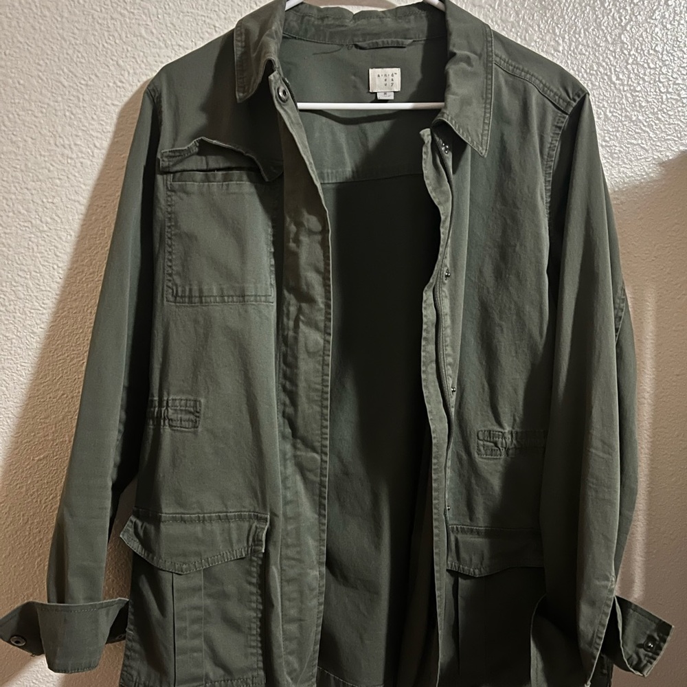 a new day Olive Utility Jacket - Picture 2 of 9